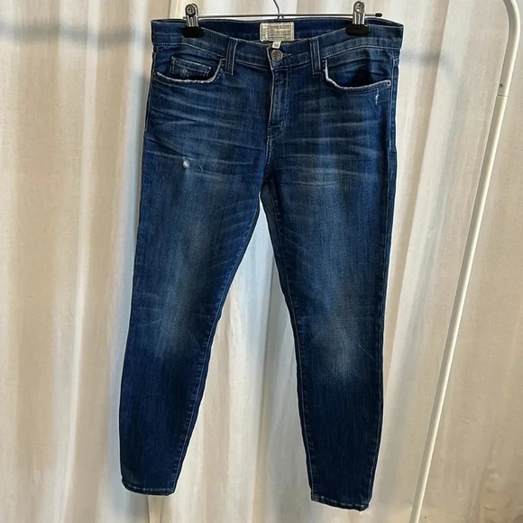 Stiletto Sahara Destroy Blue Skinny Mid-Rise Denim Jeans, Size 30 - Picture 8 of 9
